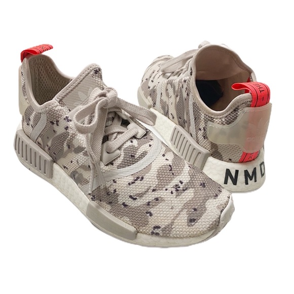 Adidas NMD women’s size 6.6 gray ivory camouflage - Picture 1 of 11